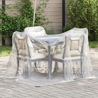 Doorzichtig zeildoek met zeilringen 2x3 m polyethyleen 1