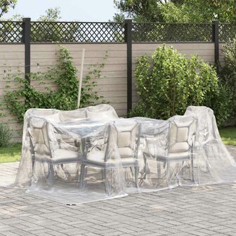Doorzichtig zeildoek met zeilringen 3x4 m polyethyleen 2