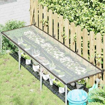 Doorzichtig zeildoek met zeilringen 1x3 m polyethyleen 2