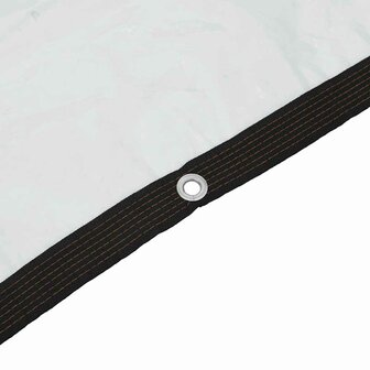 Doorzichtig zeildoek met zeilringen 1x3 m polyethyleen 9