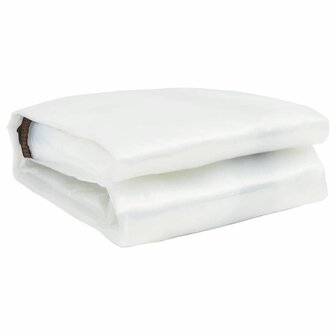 Doorzichtig zeildoek met zeilringen 1x8 m polyethyleen 3