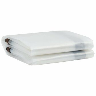 Doorzichtig zeildoek met zeilringen 2x4 m polyethyleen 3