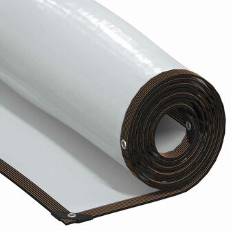 Doorzichtig zeildoek met zeilringen 2x8 m polyethyleen 1