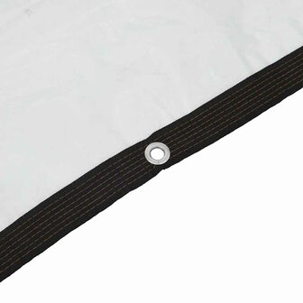 Doorzichtig zeildoek met zeilringen 3x3 m polyethyleen 8