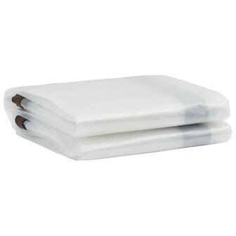 Doorzichtig zeildoek met zeilringen 3x5 m polyethyleen 3