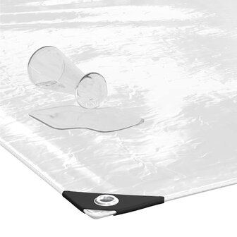 Doorzichtig zeildoek met zeilringen 1x2 m PVC 5