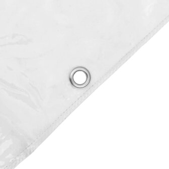 Doorzichtig zeildoek met zeilringen 1x2 m PVC 9