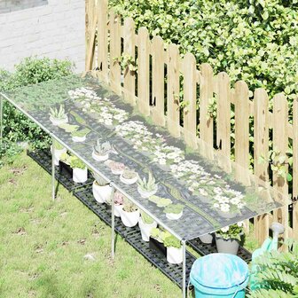 Doorzichtig zeildoek met zeilringen 1x3 m PVC 3