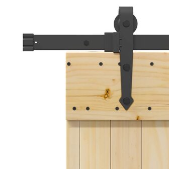 Schuifdeur met beslag 70x210 cm massief grenenhout 6