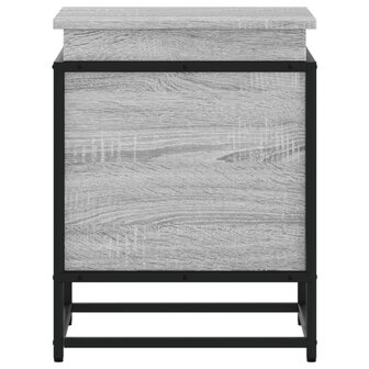 Opbergbox met deksel 40x40x51,5 cm bewerkt hout grijs sonoma 5