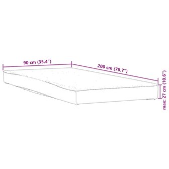 Matrasbeschermer waterdicht 90x200 cm wit 6
