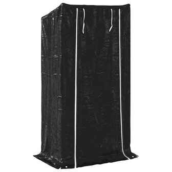 Haardhoutrek met regenhoes 100x60x200 cm gegalvaniseerd staal 5
