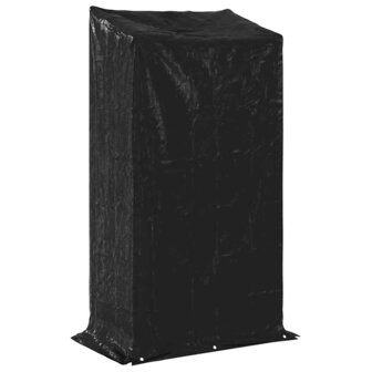 Haardhoutrek met regenhoes 100x60x200 cm gegalvaniseerd staal 8