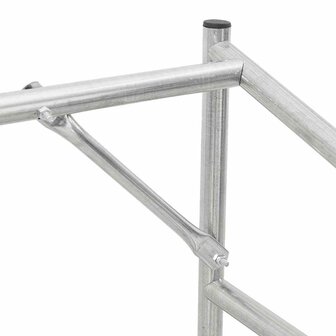 Haardhoutrek met regenhoes 100x60x200 cm gegalvaniseerd staal 9
