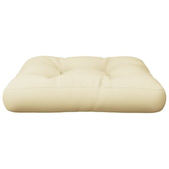 Palletkussen 60x60x12 cm stof cr&egrave;mekleurig 4