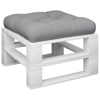 Palletkussen stof grijs 3