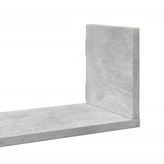 Wandschappen 3 st 80x18x18 cm bewerkt hout betongrijs 7