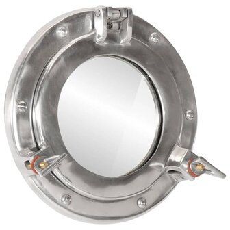 Wandspiegel patrijspoort &Oslash;23 cm&nbsp;aluminium en glas 1