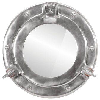 Wandspiegel patrijspoort &Oslash;23 cm&nbsp;aluminium en glas 2