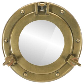 Wandspiegel patrijspoort &Oslash;23 cm&nbsp;aluminium en glas 2