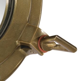 Wandspiegel patrijspoort &Oslash;23 cm&nbsp;aluminium en glas 6