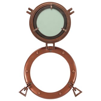 Wandspiegel patrijspoort &Oslash;23 cm&nbsp;aluminium en glas 4