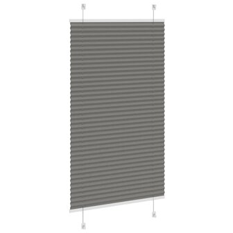 Pliss&eacute; rolgordijn 75x100 cm stofbreedte 74,4 cm antraciet 4