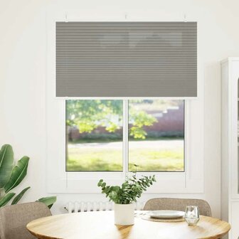 Pliss&eacute; rolgordijn 105x100 cm stofbreedte 104,4 cm antraciet 1