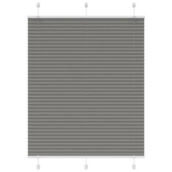 Pliss&eacute; rolgordijn 105x100 cm stofbreedte 104,4 cm antraciet 2