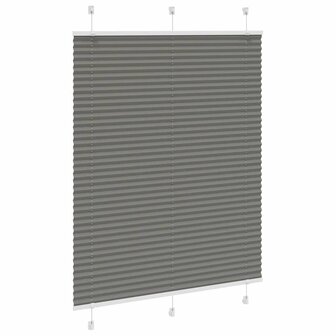 Pliss&eacute; rolgordijn 105x100 cm stofbreedte 104,4 cm antraciet 3