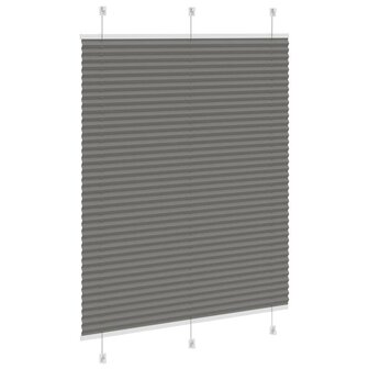 Pliss&eacute; rolgordijn 105x100 cm stofbreedte 104,4 cm antraciet 4