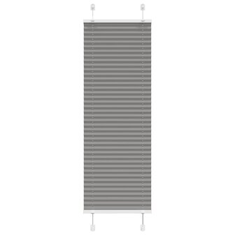 Pliss&eacute; rolgordijn 50x150 cm stofbreedte 49,4 cm antraciet 1
