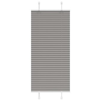 Pliss&eacute; rolgordijn 55x150 cm stofbreedte 54,4 cm antraciet 1