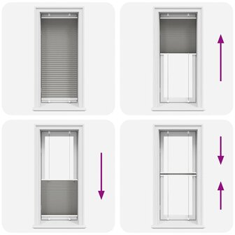 Pliss&eacute; rolgordijn 55x150 cm stofbreedte 54,4 cm antraciet 7