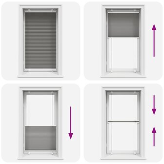 Pliss&eacute; rolgordijn 75x150 cm stofbreedte 74,4 cm antraciet 7