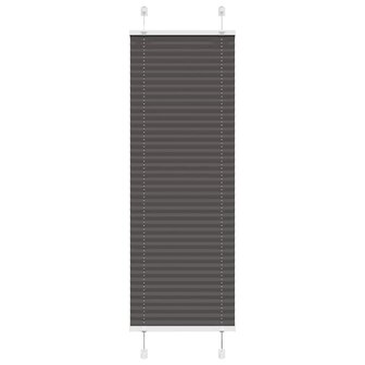 Pliss&eacute; rolgordijn 40x100 cm stofbreedte 39,4 cm polyester zwart 1
