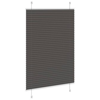 Pliss&eacute; rolgordijn 95x100 cm stofbreedte 94,4 cm polyester zwart 4