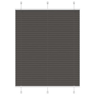 Pliss&eacute; rolgordijn 105x100cm stofbreedte 104,4cm polyester zwart 1