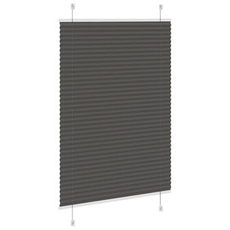 Pliss&eacute; rolgordijn 90x150 cm stofbreedte 89,4 cm polyester zwart 4