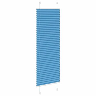 Pliss&eacute; rolgordijn 45x100 cm stofbreedte 44,4 cm polyester blauw 4