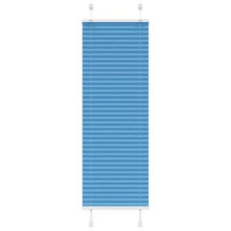 Pliss&eacute; rolgordijn 50x100 cm stofbreedte 49,4 cm polyester blauw 1