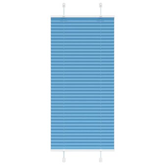 Pliss&eacute; rolgordijn 60x100 cm stofbreedte 59,4 cm polyester blauw 1