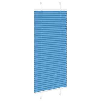 Pliss&eacute; rolgordijn 60x100 cm stofbreedte 59,4 cm polyester blauw 3