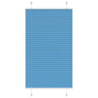 Pliss&eacute; rolgordijn 70x100 cm stofbreedte 69,4 cm polyester blauw 1