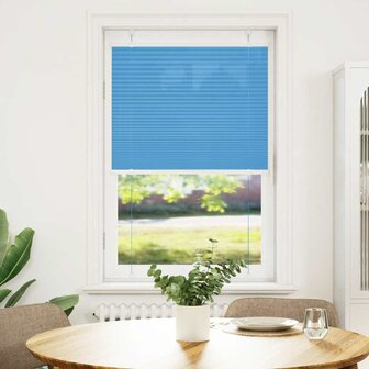 Pliss&eacute; rolgordijn 70x100 cm stofbreedte 69,4 cm polyester blauw 2
