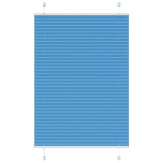 Pliss&eacute; rolgordijn 70x100 cm stofbreedte 69,4 cm polyester blauw 3