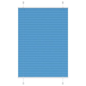 Pliss&eacute; rolgordijn 95x100 cm stofbreedte 94,4 cm polyester blauw 1