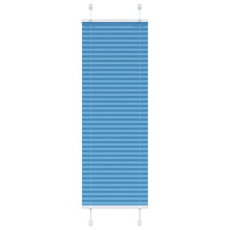 Pliss&eacute; rolgordijn 40x150 cm stofbreedte 39,4 cm polyester blauw 1