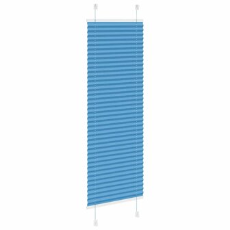 Pliss&eacute; rolgordijn 40x150 cm stofbreedte 39,4 cm polyester blauw 4