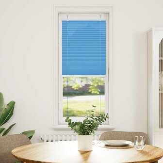 Pliss&eacute; rolgordijn 45x150 cm stofbreedte 44,4 cm polyester blauw 2